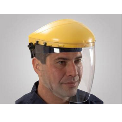 Protector facial tipo burbuja